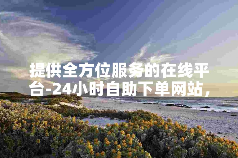 提供全方位服务的在线平台-24小时自助下单网站，满足您的各种需求。