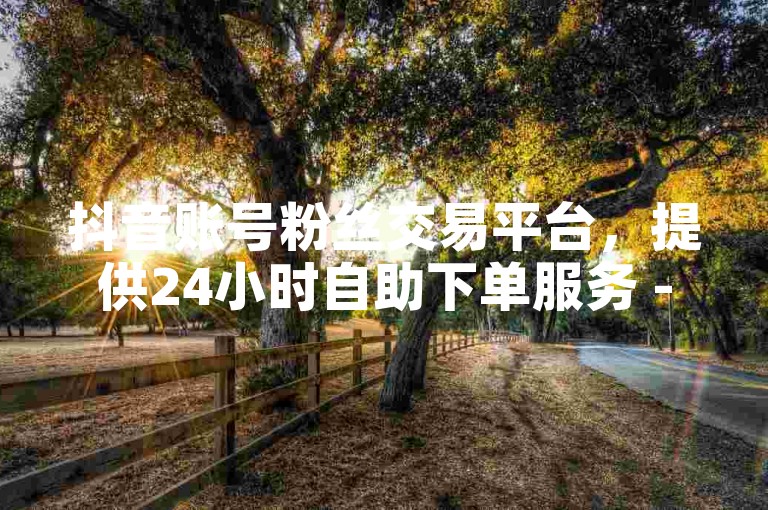 抖音账号粉丝交易平台，提供24小时自助下单服务 - QQ业务网全天候自助下单且免费 - 影视会员充值代理渠道。