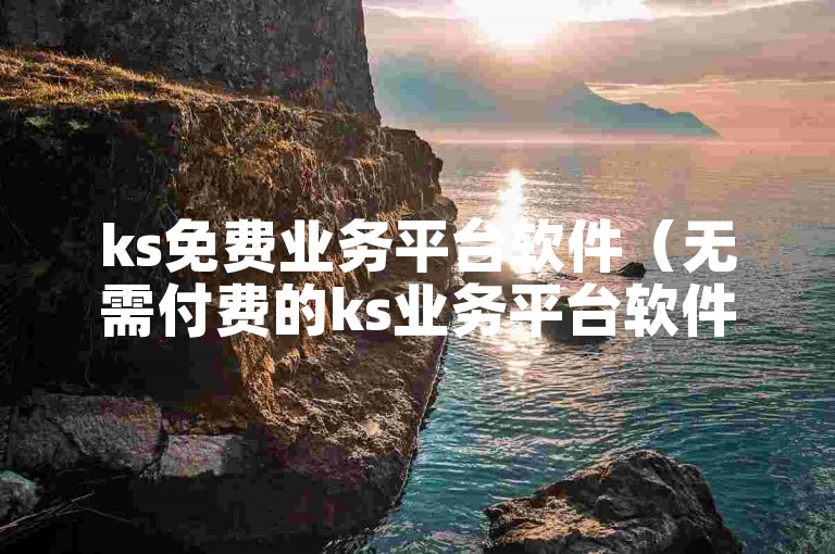 ks免费业务平台软件（无需付费的ks业务平台软件）