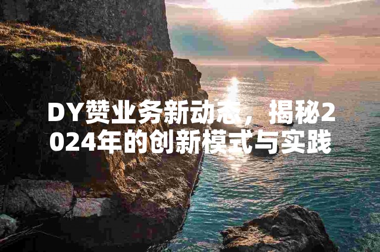 DY赞业务新动态，揭秘2024年的创新模式与实践策略！
