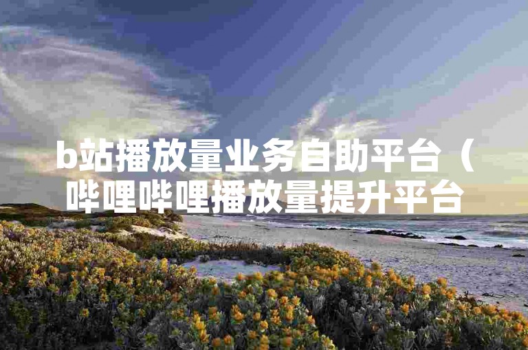 b站播放量业务自助平台（哔哩哔哩播放量提升平台助力增长）是一个专注于帮助UP主提高视频观看次数的服务系统。