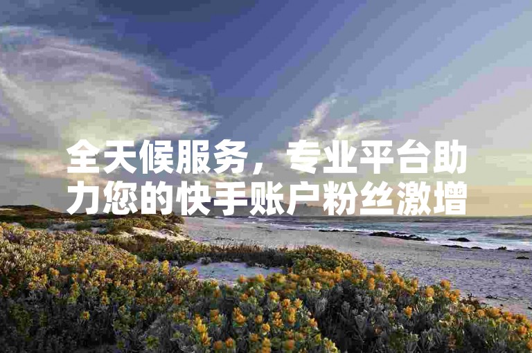 全天候服务，专业平台助力您的快手账户粉丝激增8000人。