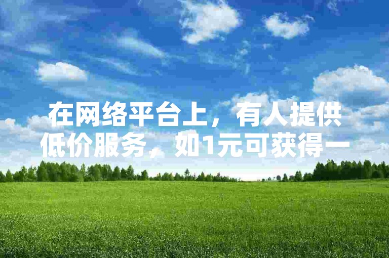 在网络平台上，有人提供低价服务，如1元可获得一百个快手作品赞，还有人询问拼多多助力600元需要多少人参与，以及1元能购买到1w粉丝。
