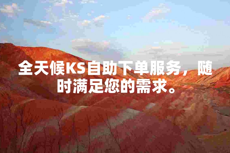 全天候KS自助下单服务，随时满足您的需求。