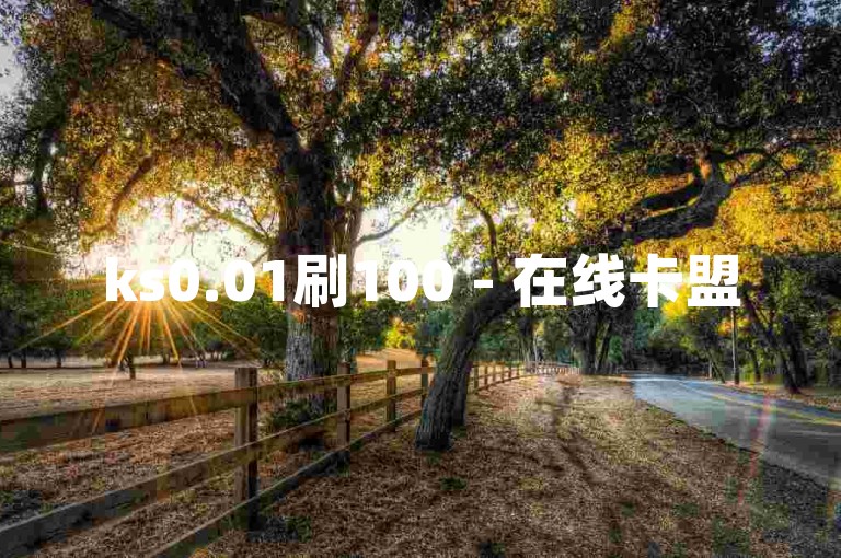 ks0.01刷100 - 在线卡盟