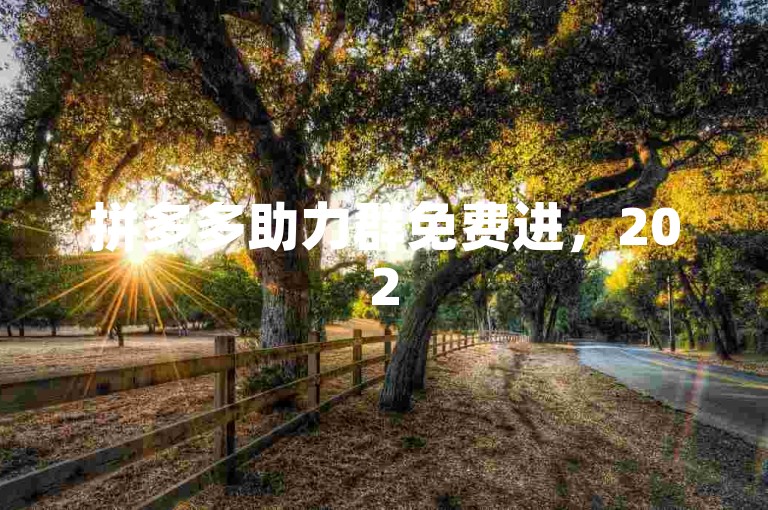 拼多多助力群免费进，2025年微信群的进入方法是什么？