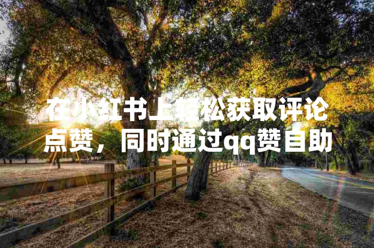 在小红书上轻松获取评论点赞，同时通过qq赞自助平台快速提升社交互动。