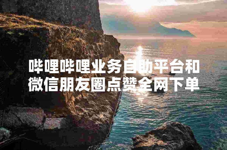 哔哩哔哩业务自助平台和微信朋友圈点赞全网下单平台都是便捷的网络服务平台。