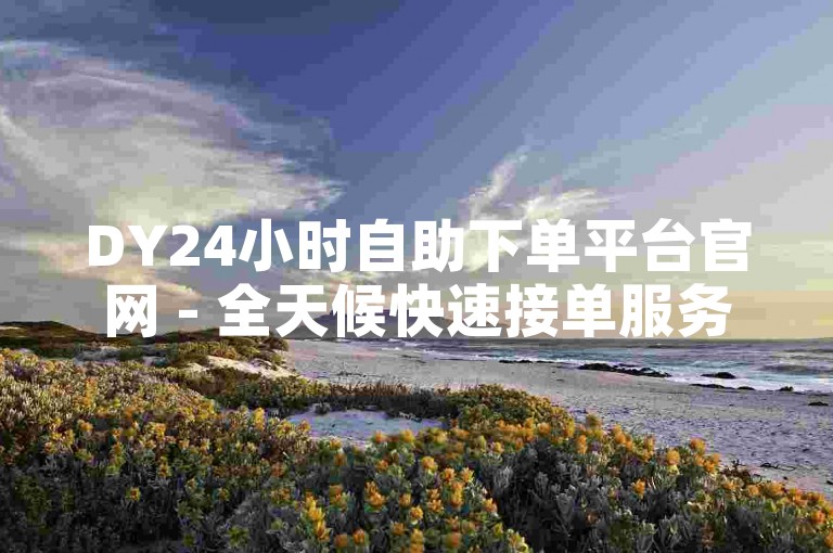 DY24小时自助下单平台官网 - 全天候快速接单服务，价格优惠。