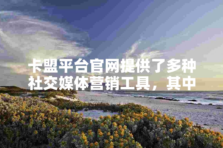 卡盟平台官网提供了多种社交媒体营销工具，其中包括快手刷点赞软件网页，以帮助用户提高视频曝光率。