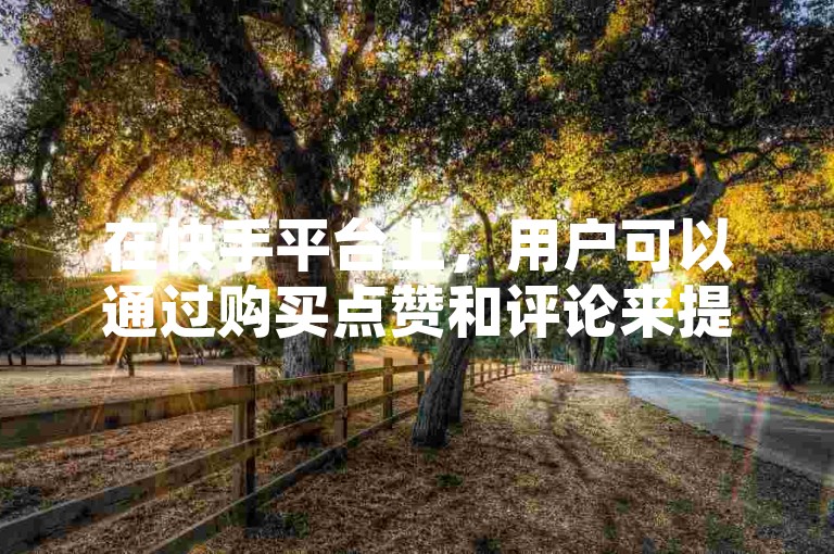 在快手平台上，用户可以通过购买点赞和评论来提升视频的热度，而抖音点赞自助平台提供全天候24小时的官网登录服务。