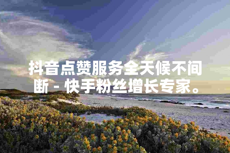 抖音点赞服务全天候不间断 - 快手粉丝增长专家。