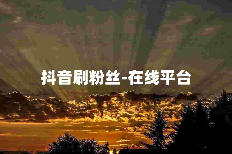 抖音刷粉丝-在线平台