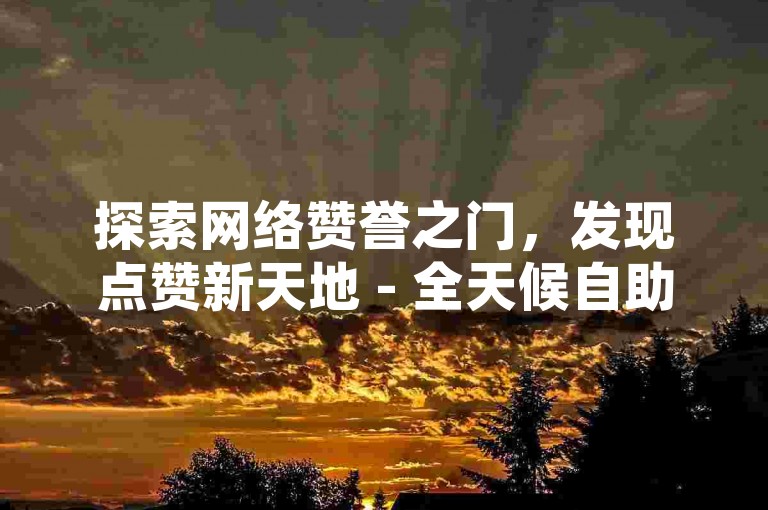 探索网络赞誉之门，发现点赞新天地 - 全天候自助增赞服务平台官网