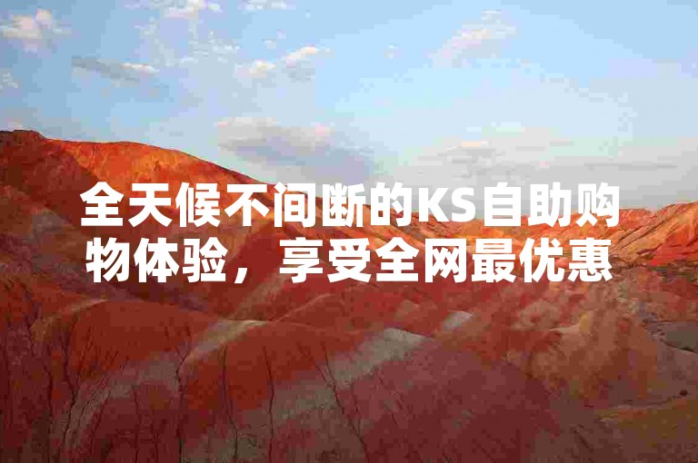 全天候不间断的KS自助购物体验，享受全网最优惠价格。