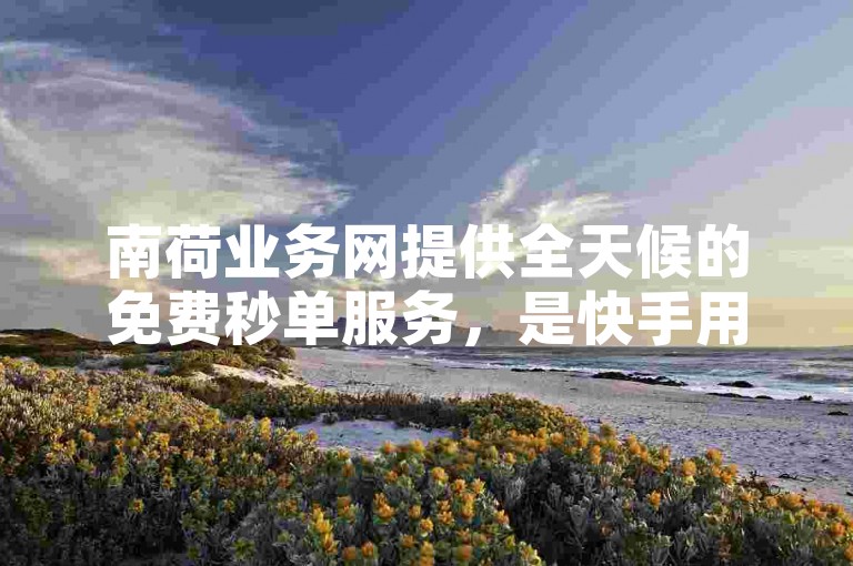 南荷业务网提供全天候的免费秒单服务，是快手用户快速获得点赞的理想平台。
