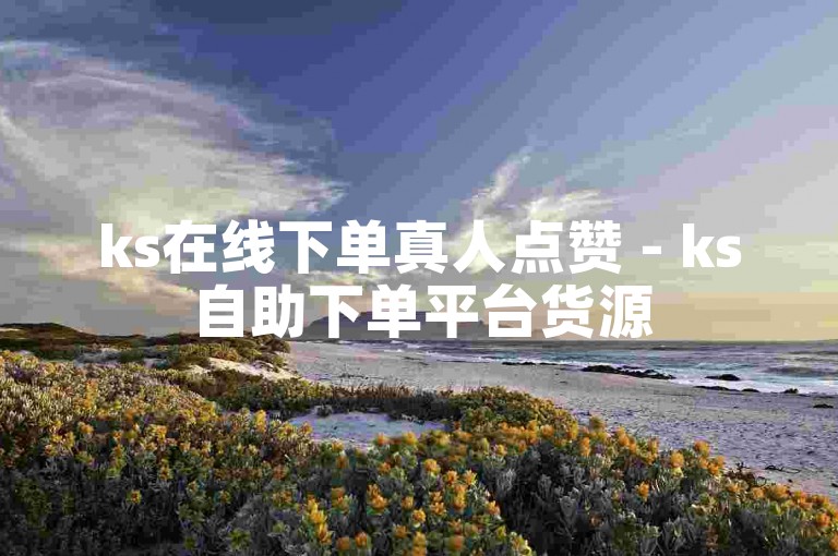 ks在线下单真人点赞 - ks自助下单平台货源