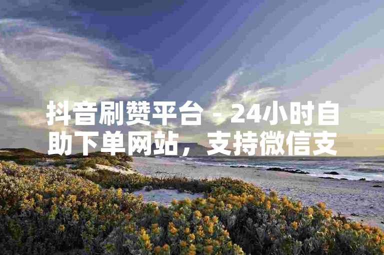 抖音刷赞平台 - 24小时自助下单网站，支持微信支付。