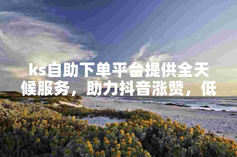 ks自助下单平台提供全天候服务，助力抖音涨赞，低价高效。