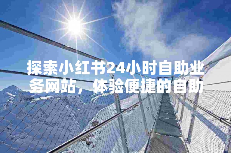 探索小红书24小时自助业务网站，体验便捷的自助下单服务。