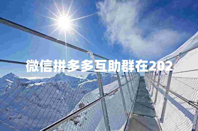 微信拼多多互助群在2025年迎来了新的变革与挑战，其最新动态值得我们深入解析。
