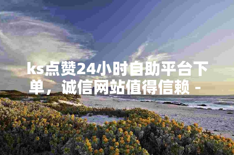 ks点赞24小时自助平台下单，诚信网站值得信赖 - ks业务自助平台下单仙女。