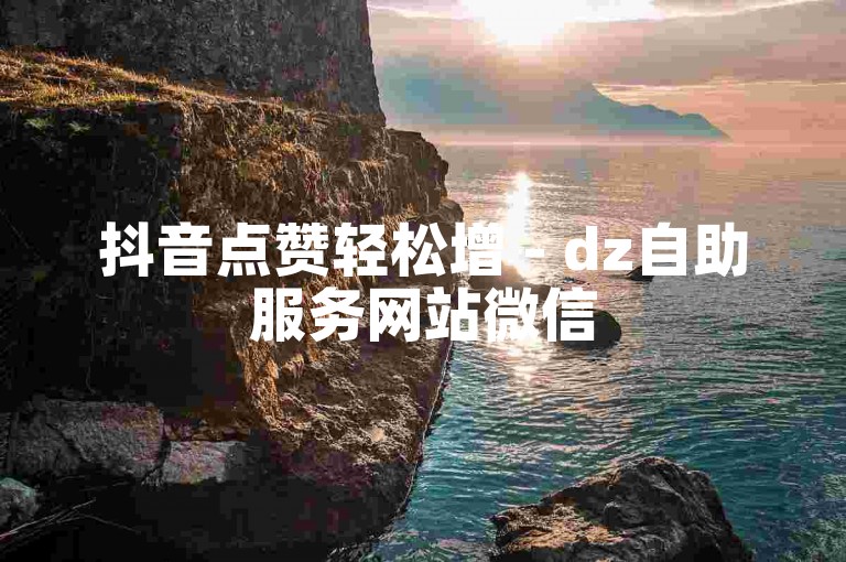 抖音点赞轻松增 - dz自助服务网站微信