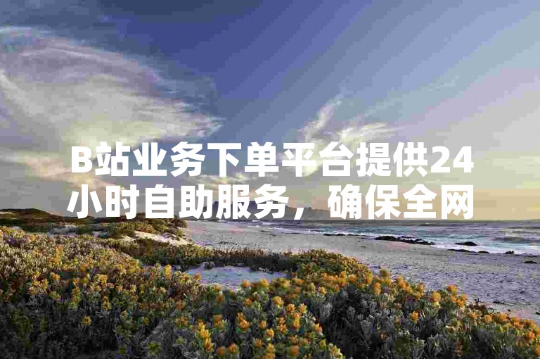 B站业务下单平台提供24小时自助服务，确保全网最低价的便捷下单体验。
