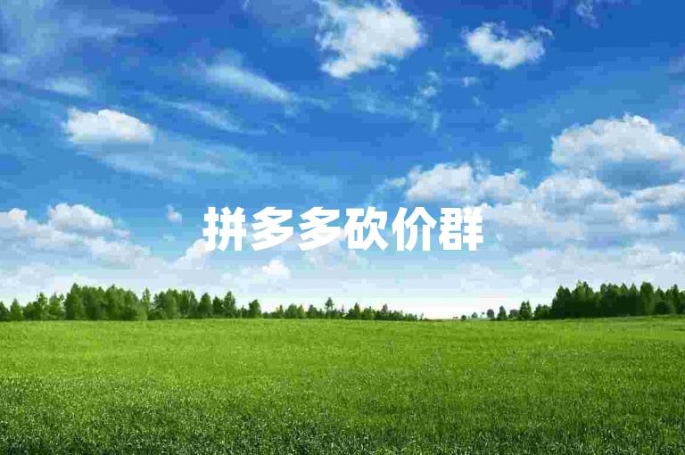 拼多多砍价群500人二维码{拼多多互助论坛}