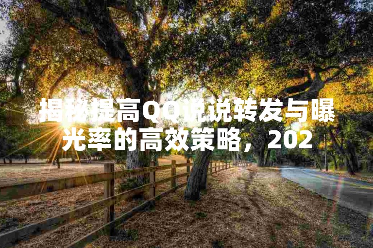 揭秘提高QQ说说转发与曝光率的高效策略，2025年必备技巧！