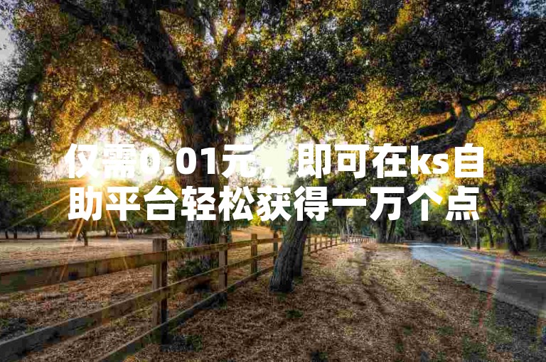 仅需0.01元，即可在ks自助平台轻松获得一万个点赞。