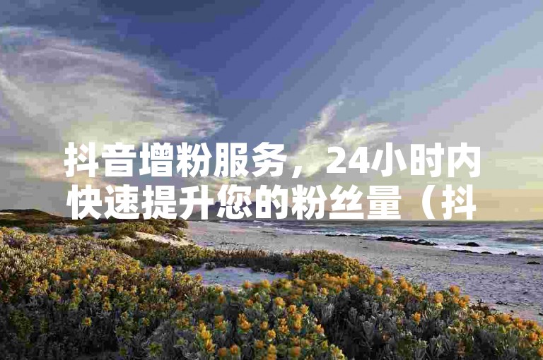 抖音增粉服务，24小时内快速提升您的粉丝量（抖音粉丝增长秘籍）。