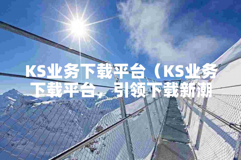 KS业务下载平台（KS业务下载平台，引领下载新潮流的神器）