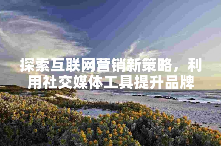探索互联网营销新策略，利用社交媒体工具提升品牌影响力。