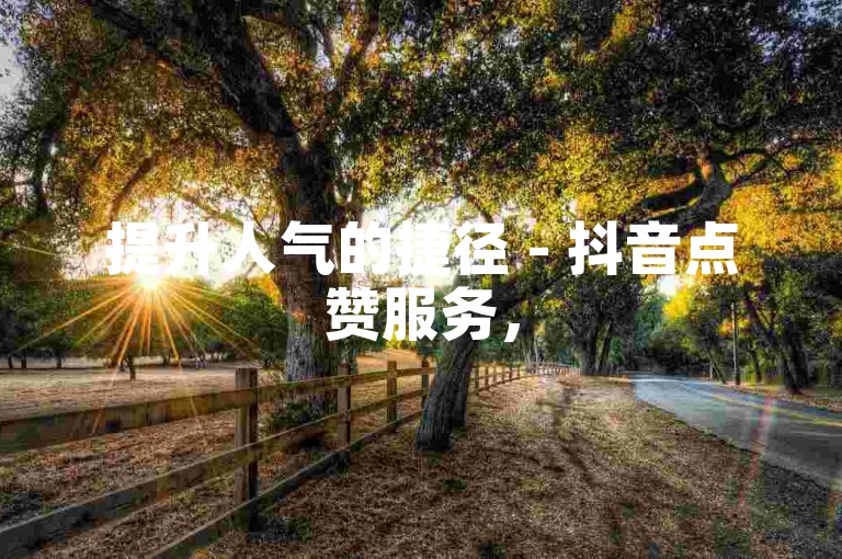 提升人气的捷径 - 抖音点赞服务，50个赞轻松获取。
