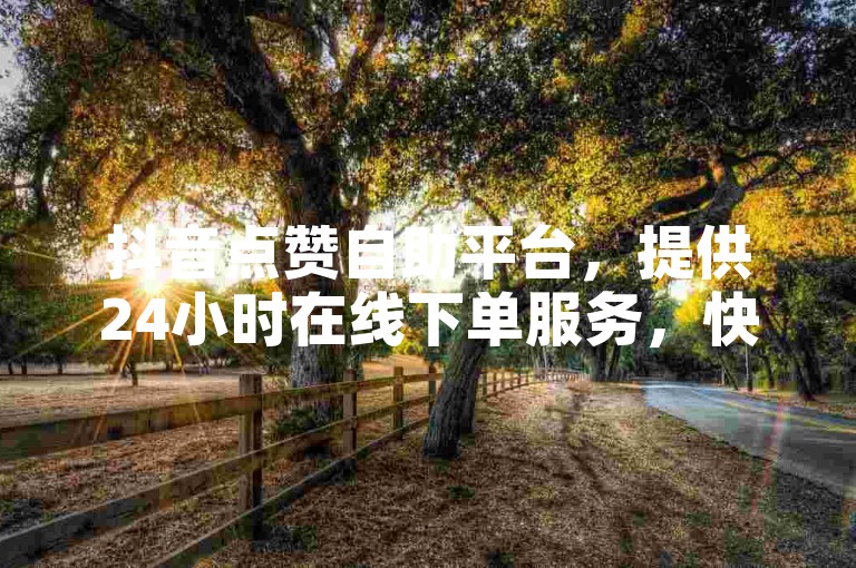 抖音点赞自助平台，提供24小时在线下单服务，快手平台云商城低价自助下单网站。