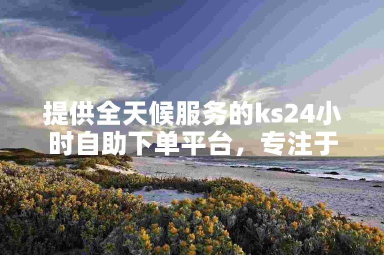 提供全天候服务的ks24小时自助下单平台，专注于抖音直播业务的优惠自助下单。