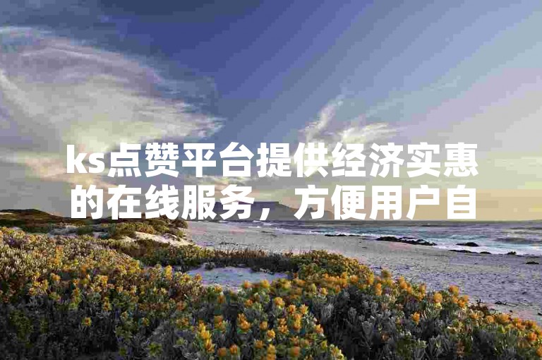 ks点赞平台提供经济实惠的在线服务，方便用户自助下单提升视频热度。