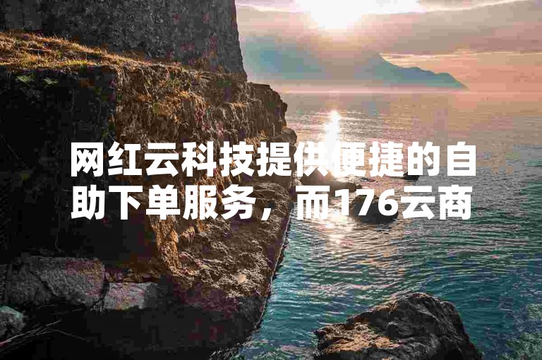 网红云科技提供便捷的自助下单服务，而176云商城则是另一个高效的自助下单平台。