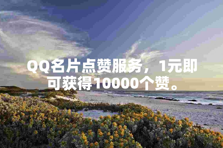 QQ名片点赞服务，1元即可获得10000个赞。