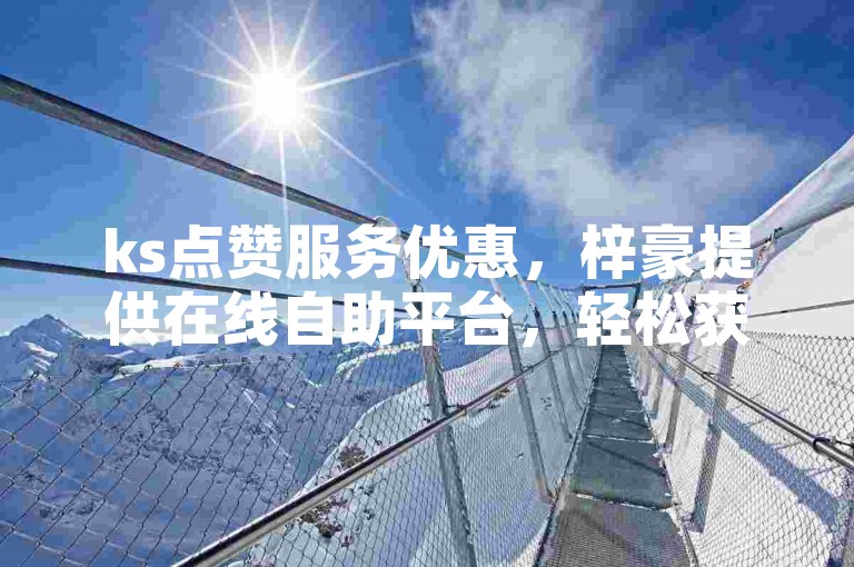 ks点赞服务优惠，梓豪提供在线自助平台，轻松获取低价玫瑰赞。