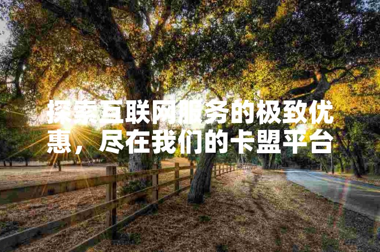 探索互联网服务的极致优惠，尽在我们的卡盟平台，提供专业的抖音、QQ及快手业务支持。