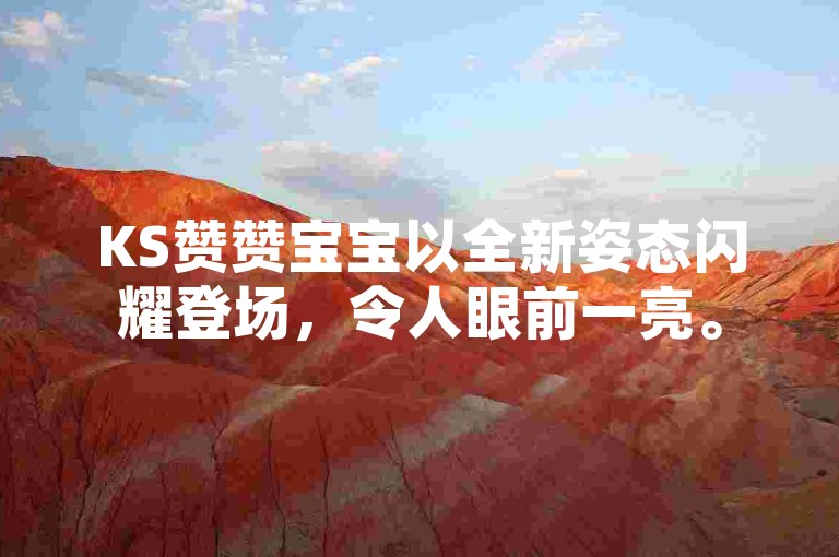 KS赞赞宝宝以全新姿态闪耀登场，令人眼前一亮。