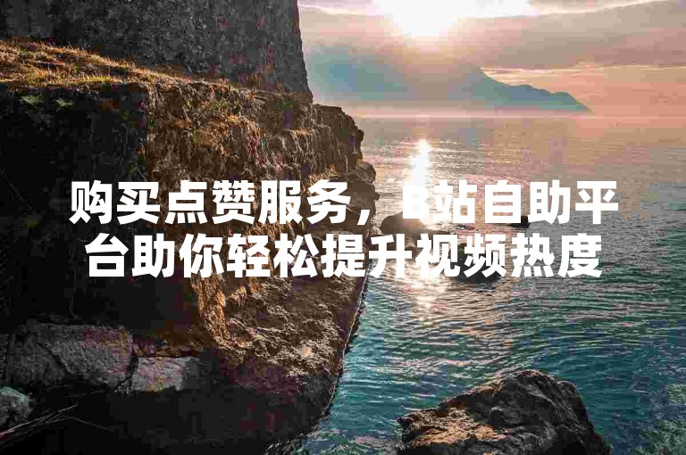 购买点赞服务，B站自助平台助你轻松提升视频热度。