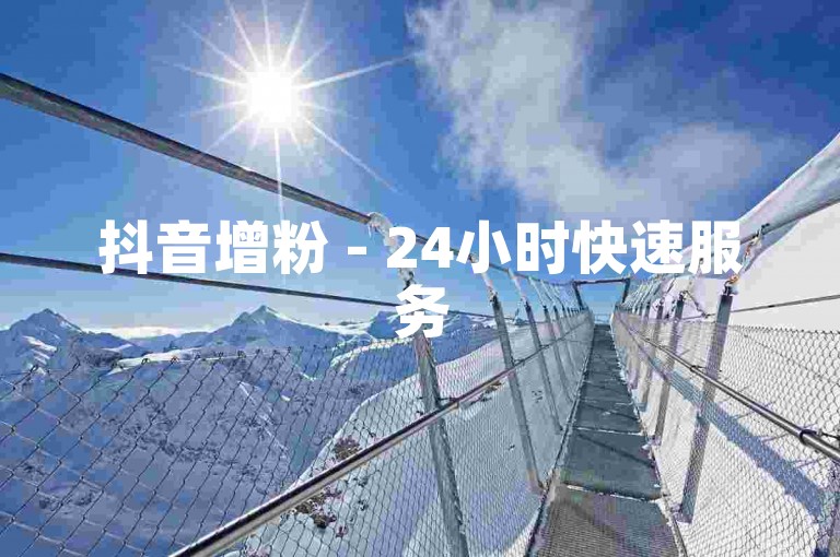抖音增粉 - 24小时快速服务