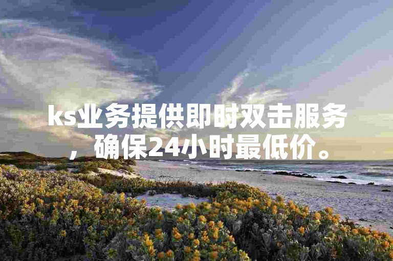 ks业务提供即时双击服务，确保24小时最低价。