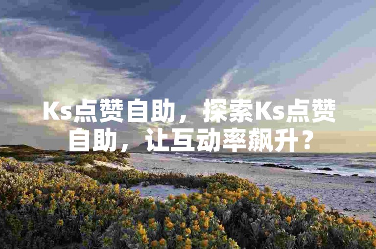 Ks点赞自助，探索Ks点赞自助，让互动率飙升？
