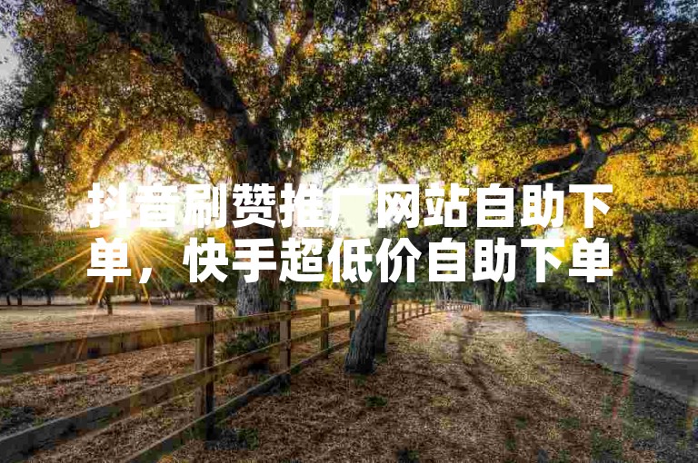 抖音刷赞推广网站自助下单，快手超低价自助下单平台微信。
