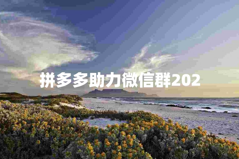 拼多多助力微信群2025年全新升级版拼多多互助群