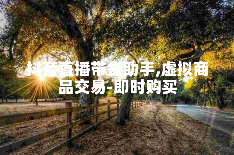 抖音直播带货助手,虚拟商品交易-即时购买